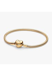 Bracciale maglia snake e chiusura a cuore