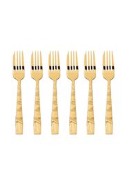 Set 6 Forchettine Dolce - Sambonet - Mirror Pvd Gold