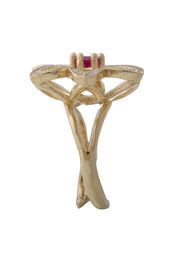 Anello Royale Polvere Di Perle Rosso - Spadafora