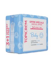 Salviettine detergenti a base d’acqua per bambini, confezione da 4 x 60 unità