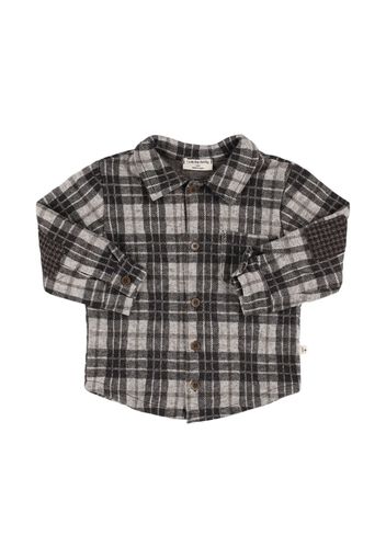 Camicia In Misto Cotone Check