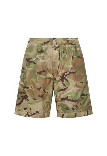 Shorts In Nylon Camouflage