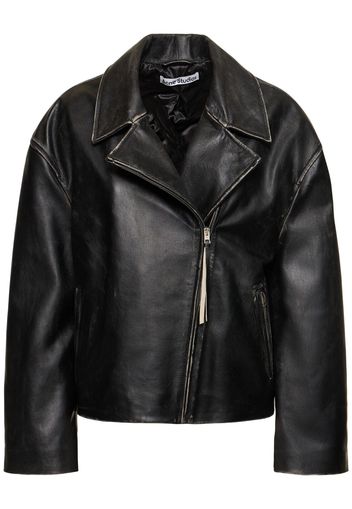 Giacca Biker In Pelle