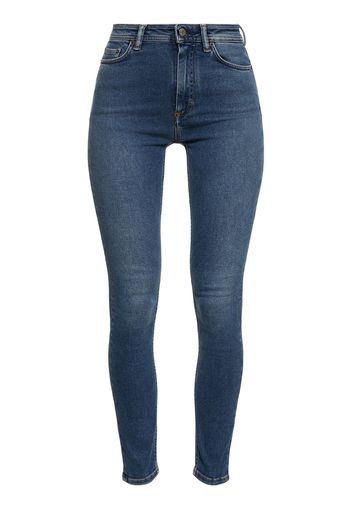 Jeans Skinny Vita Alta Peg In Denim