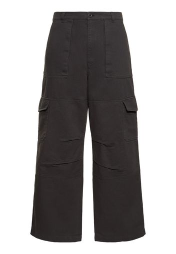 Pantaloni Cargo Patson In Twill Di Misto Cotone