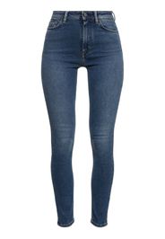 Jeans Skinny Vita Alta Peg In Denim