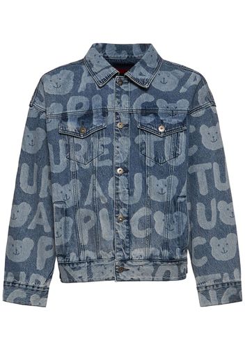 Giacca In Denim Con Logo