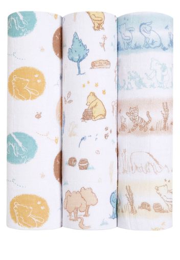 Set Of 3 Disney Organic Cotton Swaddles