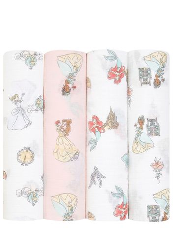 Set Of 4 Disney Organic Cotton Swaddles