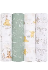 Set Of 4 Disney Cotton Muslin Swaddles