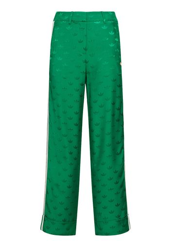 Pantaloni In Cotone Jacquard