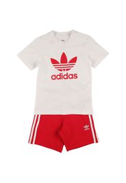 T-shirt E Shorts In Cotone Con Logo