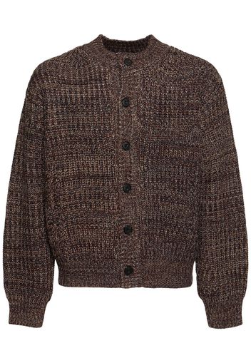 Cardigan Terre In Maglia A Intarsio