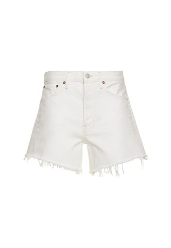 Shorts Parker In Denim Di Cotone