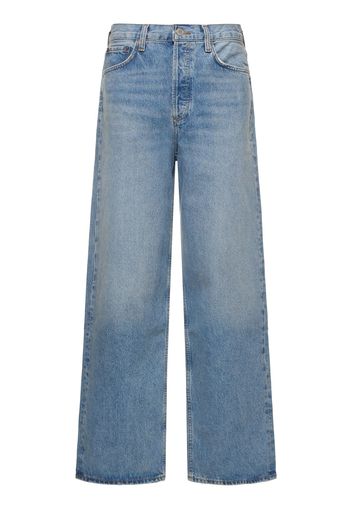 Jeans Baggy Fit In Misto Cotone