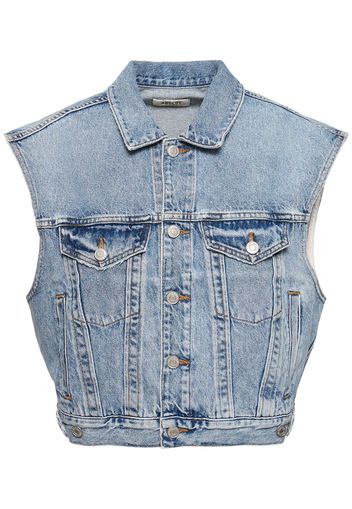 Gilet Charli In Denim Di Cotone