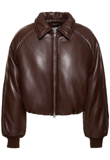 Giacca Bomber Tate In Similpelle Imbottita