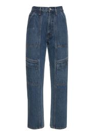 Jeans Cargo Dritti Cooper In Denim