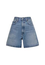 Shorts Baggy Fit Vita Alta Stella In Denim