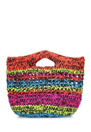 Borsa Shopping In Cotone Crochet