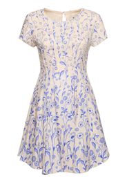 Pupe Printed Linen Mini Dress