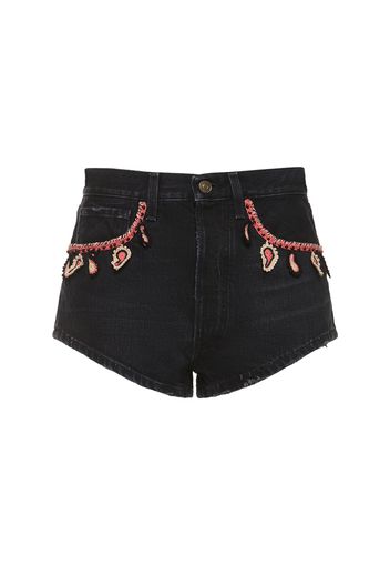 Shorts Inner Energy In Denim / Decorazioni