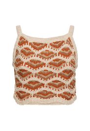 Crop Top Hawa Mahal In Cotone E Lino