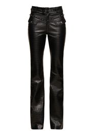 Belted Leather Pants