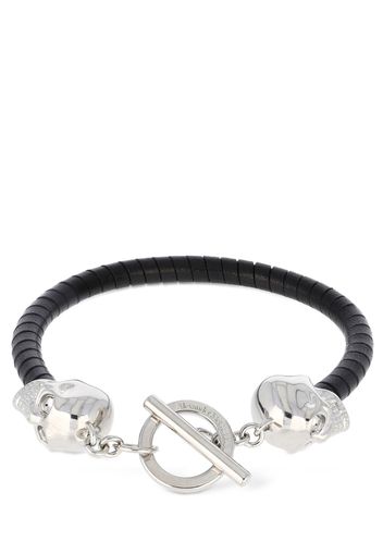 Bracciale Skull In Pelle