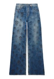 Classic Skull Low Rise Cotton Jeans