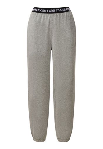 Pantaloni In Felpa Millerighe Stretch Con Logo