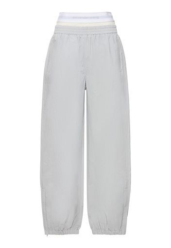 Pantaloni In Felpa Di Nylon