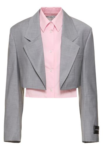 Camicia A Blazer Cropped