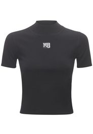 T-shirt In Jersey Stretch Con Logo