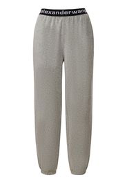 Pantaloni In Felpa Millerighe Stretch Con Logo