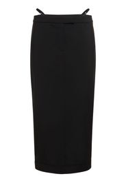 Fitted Tech Long Skirt W/straps