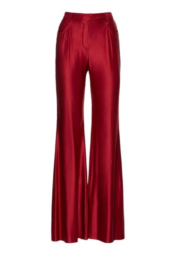 Shiny Jersey Wide Pants