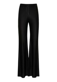 Shiny Viscose Jersey Straight Pants