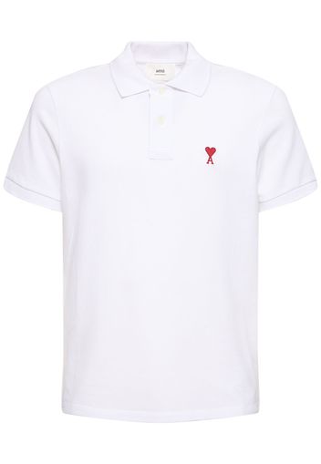 Polo In Cotone Piqué Con Logo