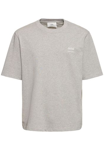 T-shirt Boxy Fit In Cotone Con Logo