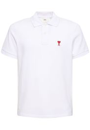 Polo In Cotone Piqué Con Logo