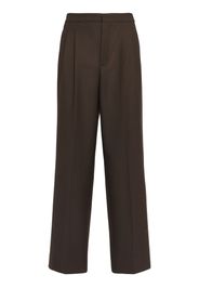 Pantaloni Oversize In Gabardina Di Lana