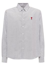 Camicia Oxford In Cotone Con Logo