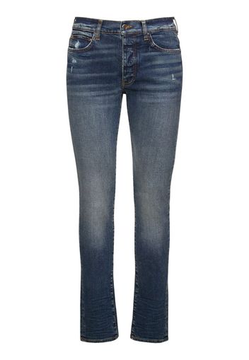 Jeans Stack In Denim Di Cotone 15cm