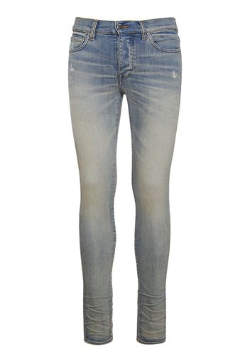 Jeans Stack In Denim Di Cotone 15cm