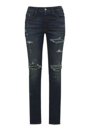 Jeans Tapered Fit "mx1" In Denim Di Cotone 15cm