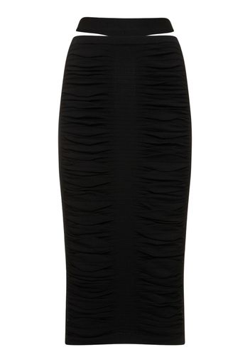 X-ray Viscose Blend Knit Midi Skirt