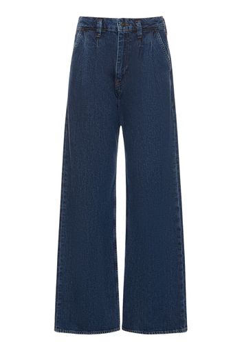 Jeans Larghi Carrie In Denim Di Cotone