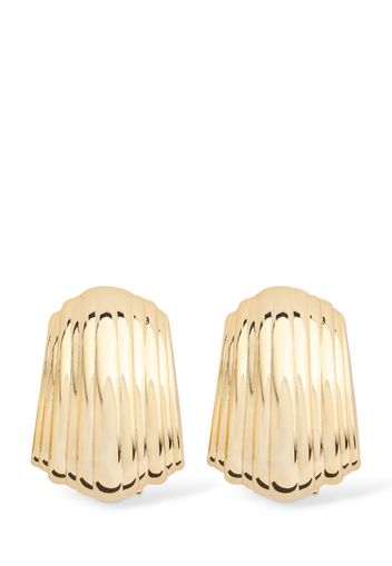 Ribbed Stud Earrings