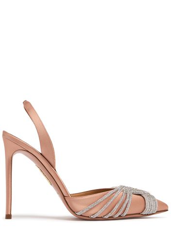 Décolleté Slingback Gatsby In Raso 105mm